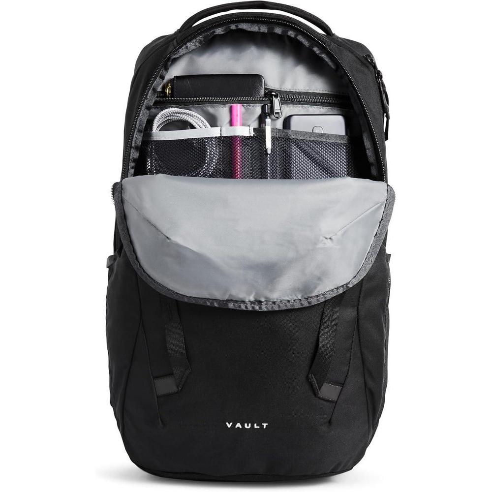 Mochila para portátil The North Face Vault resistente al agua con diseño moderno y estructura ergonómica, color negro