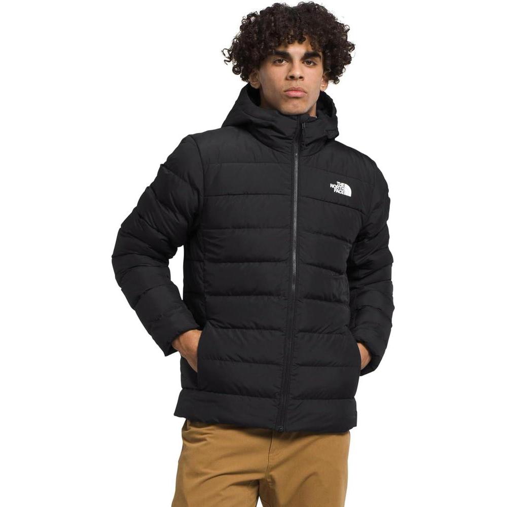 THE NORTH FACE Men's Aconcagua Jacket | Insulated Winter Coat, Wind & Water Resistant, Attached 3 Piece Hood with Cinch Cord