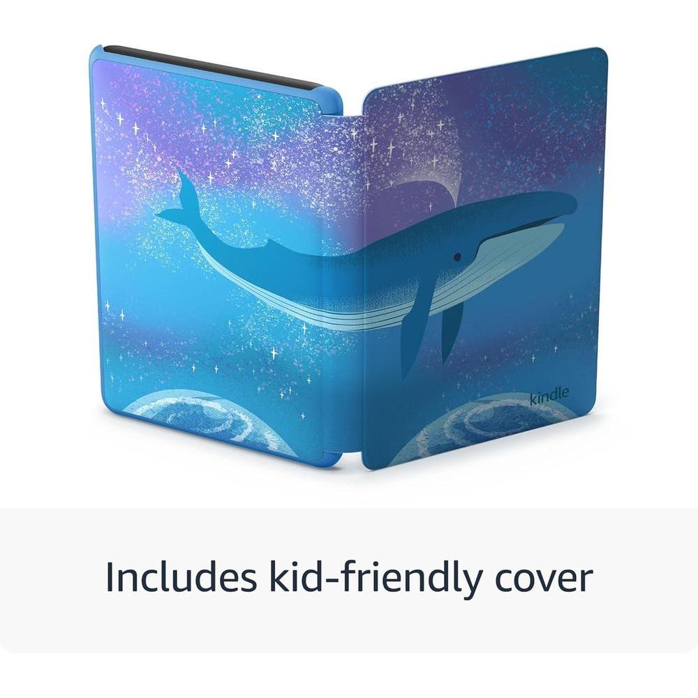 Amazon Kindle Kids 16GB, modelo más reciente, con garantía de reemplazo, incluye libros sin anuncios y funda