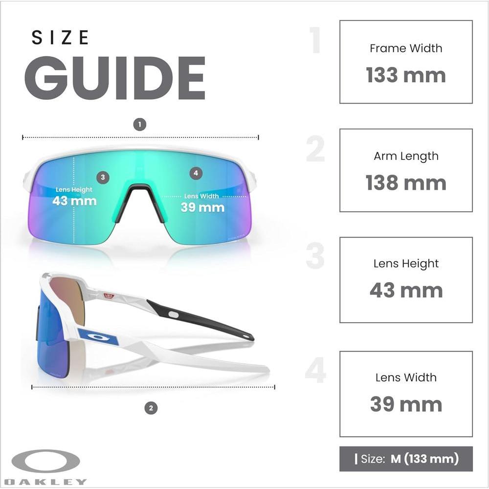 Lentes de sol Oakley Sutro Lite rectangulares para hombre y mujer con kit de accesorios y correa, protección UV y tecnología Prizm
