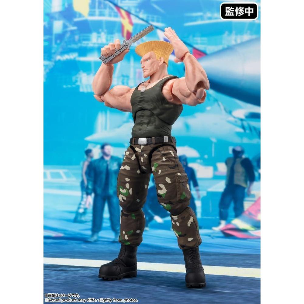 TAMASHII NATIONS - Guile de Street Fighter S.H.Figuarts - Traje 2 con Accesorios
