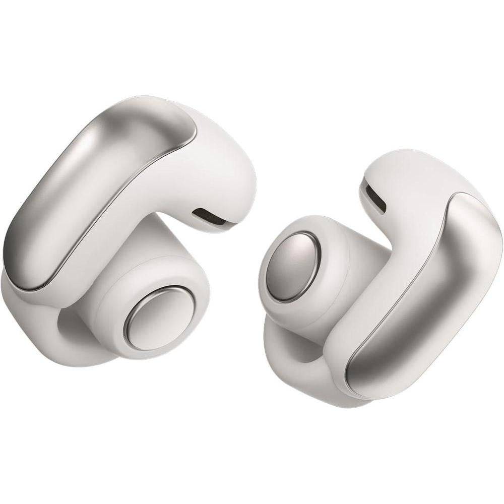Bose Ultra Open Earbuds, Immersive Audio Open Ear Earbuds, Clip on Earbuds for Comfort, Running Earbuds with OpenAudio for Awareness, Up to 48 Hours of Battery Life, White Smoke