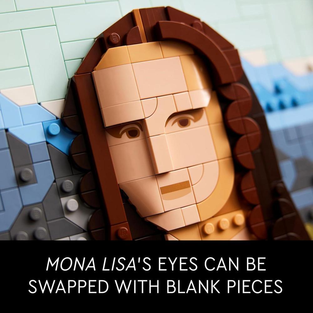 LEGO Art Mona Lisa Juego de construcción de Arte para Adultos - Ideal para Amantes de Rompecabezas y Arte de Leonardo da Vinci