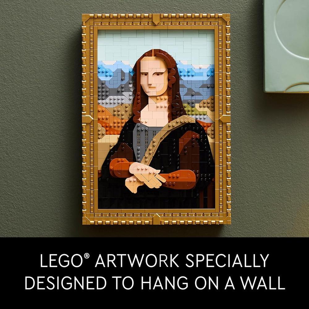 LEGO Art Mona Lisa Juego de construcción de Arte para Adultos - Ideal para Amantes de Rompecabezas y Arte de Leonardo da Vinci