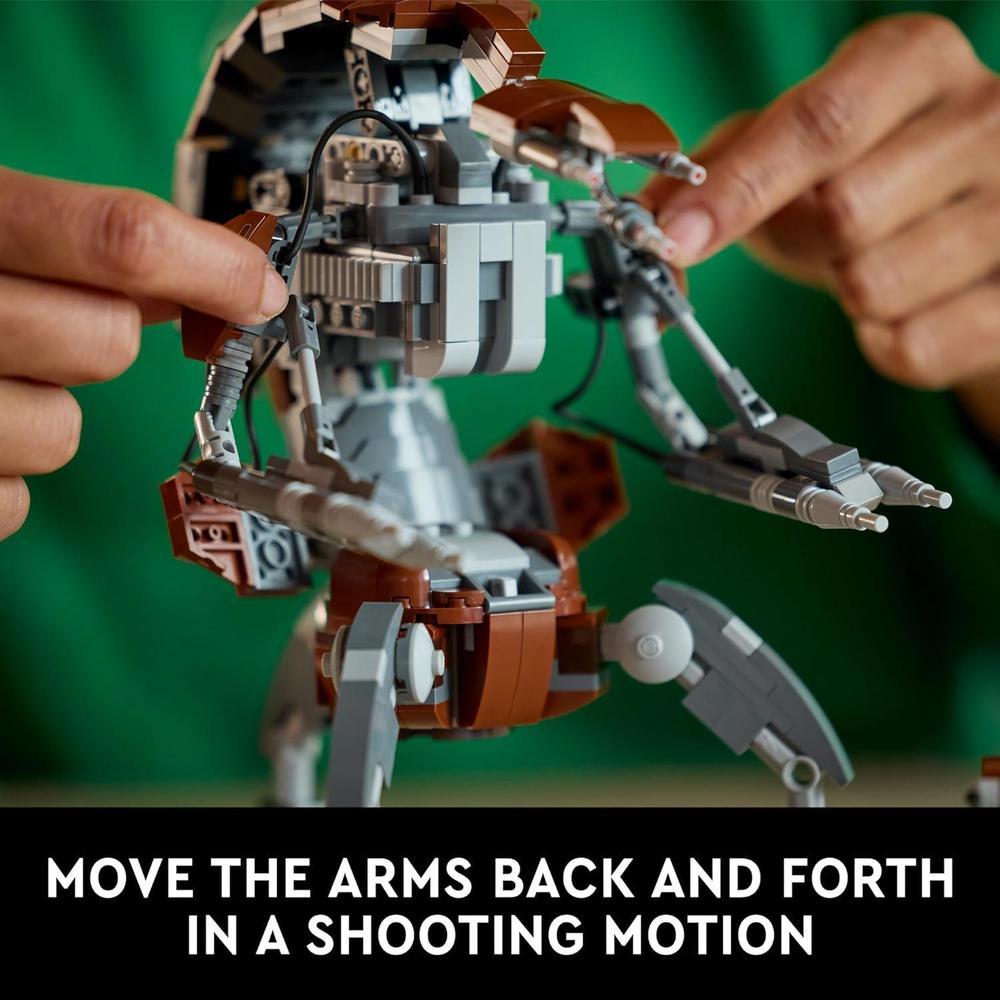 LEGO Star Wars Droideka, figura coleccionable de droide destructor, ideal para decoración y fanáticos