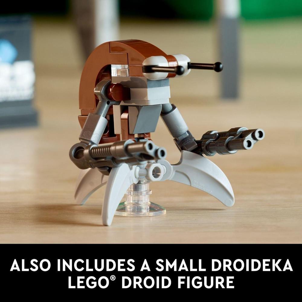 LEGO Star Wars Droideka, figura coleccionable de droide destructor, ideal para decoración y fanáticos