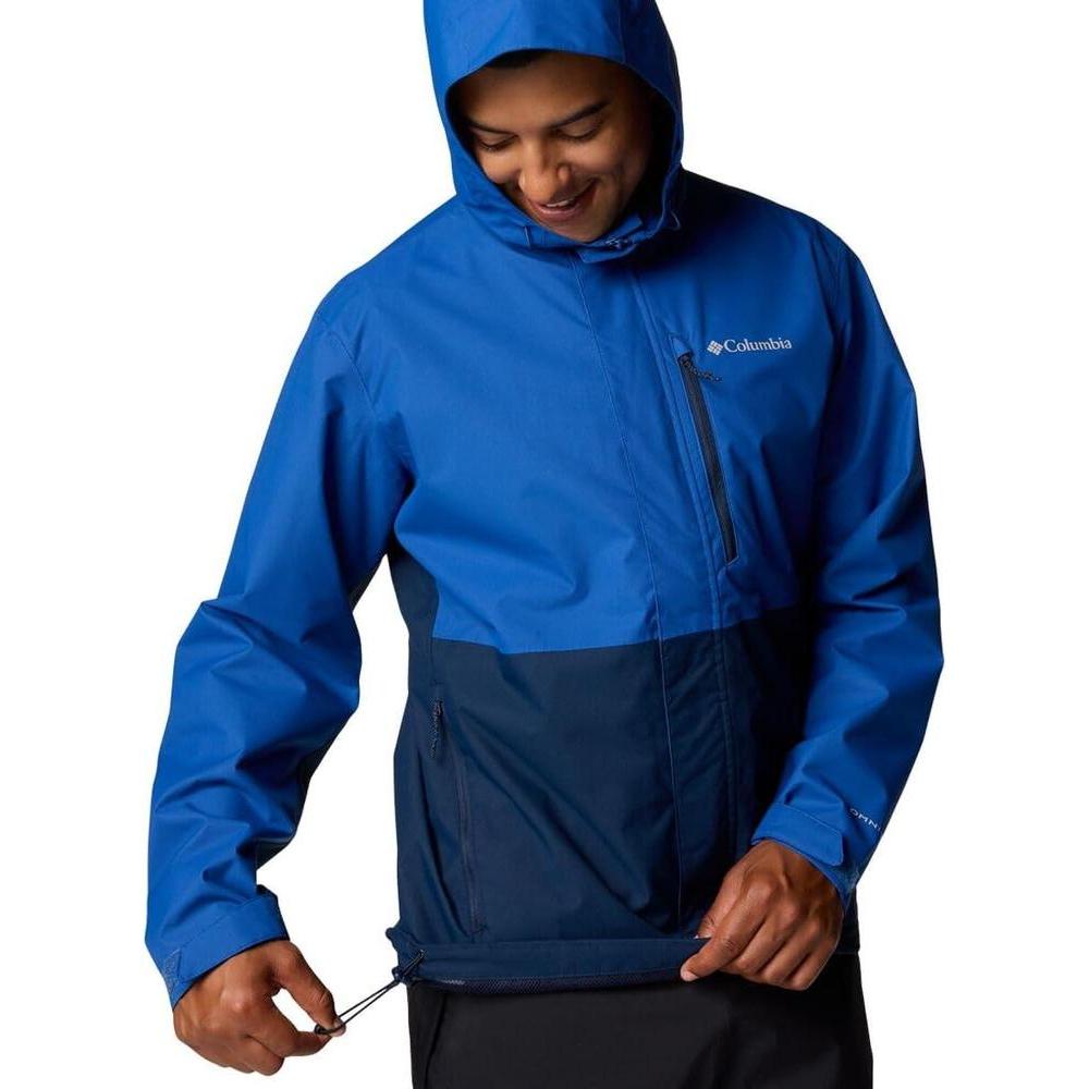 Chaqueta Columbia Hikebound II para hombre impermeable y transpirable con costuras selladas y bolsillos con cremallera