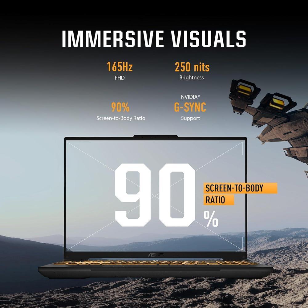ASUS TUF F16 (2024), FHD+ 165Hz 16:10, Intel i7-13650HX, NVIDIA RTX 4060, DDR5 16 GB, SSD 512 GB, Wi-Fi 6, Windows 11