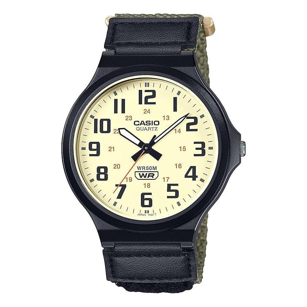 Casio MW240 Series | Men’s Quartz Watch | 50M WR | Large Resin Case | Resin Glass | Resin Band | Large Arabic Numerals | Analog Watch | Easy to Read Display | 3 Year Battery