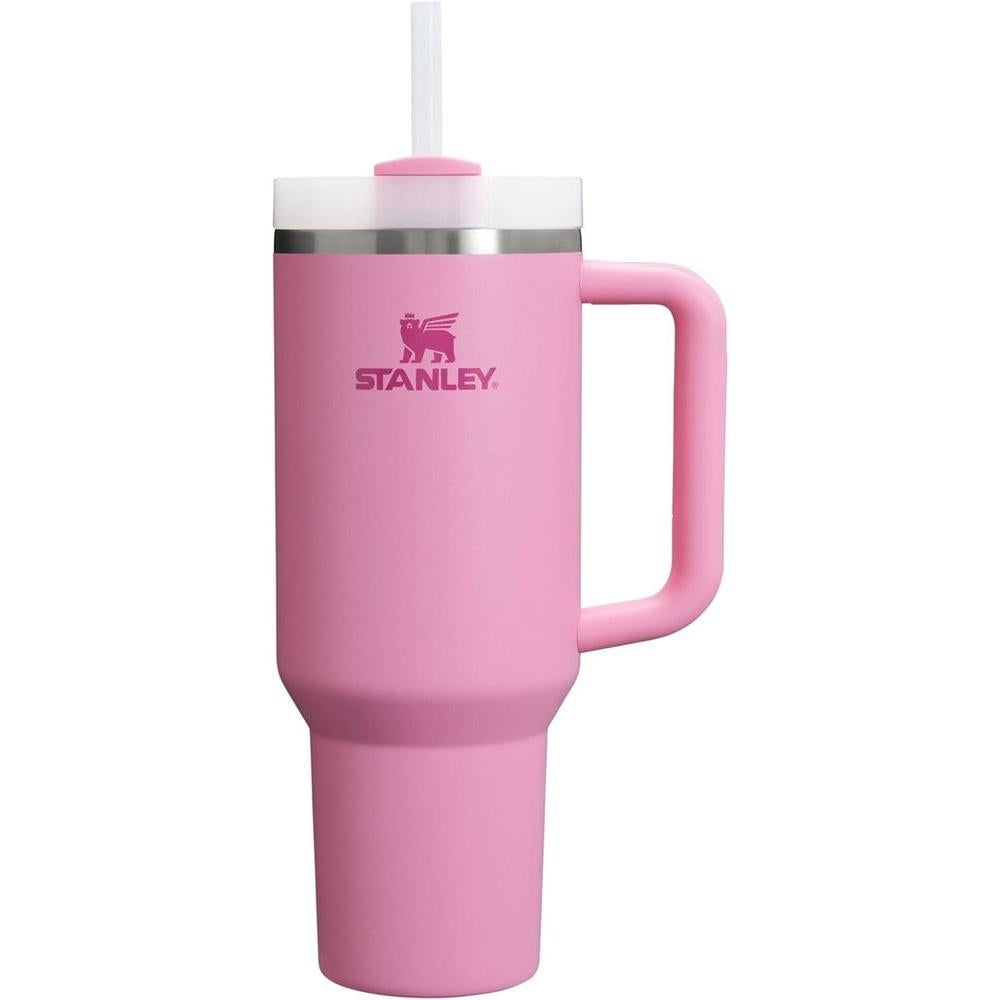 Stanley Quencher H2.0 Tumbler with Handle and Straw 40 oz | Flowstate 3-Position Lid | Cup Holder Compatible for Travel | Insulated Stainless Steel Cup | BPA-Free | Peony