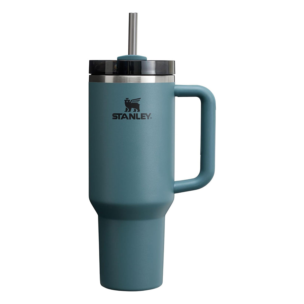 Stanley Quencher H2.0 FlowState Stainless Steel Vacuum Insulated Tumbler with Lid and Straw for Water, Iced Tea or Coffee, Smoothie and More, Blue Spruce, 40oz