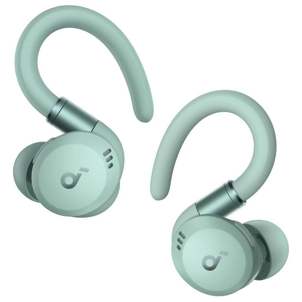 Soundcore Sport X20 by Anker, True-Wireless Workout Earbuds, Rotatable and Extendable Ear Hooks, Noise Cancelling, Deep Bass, IP68 Waterproof, Sweatproof, Dustproof, 48H Play, Sport Earbuds for Gym