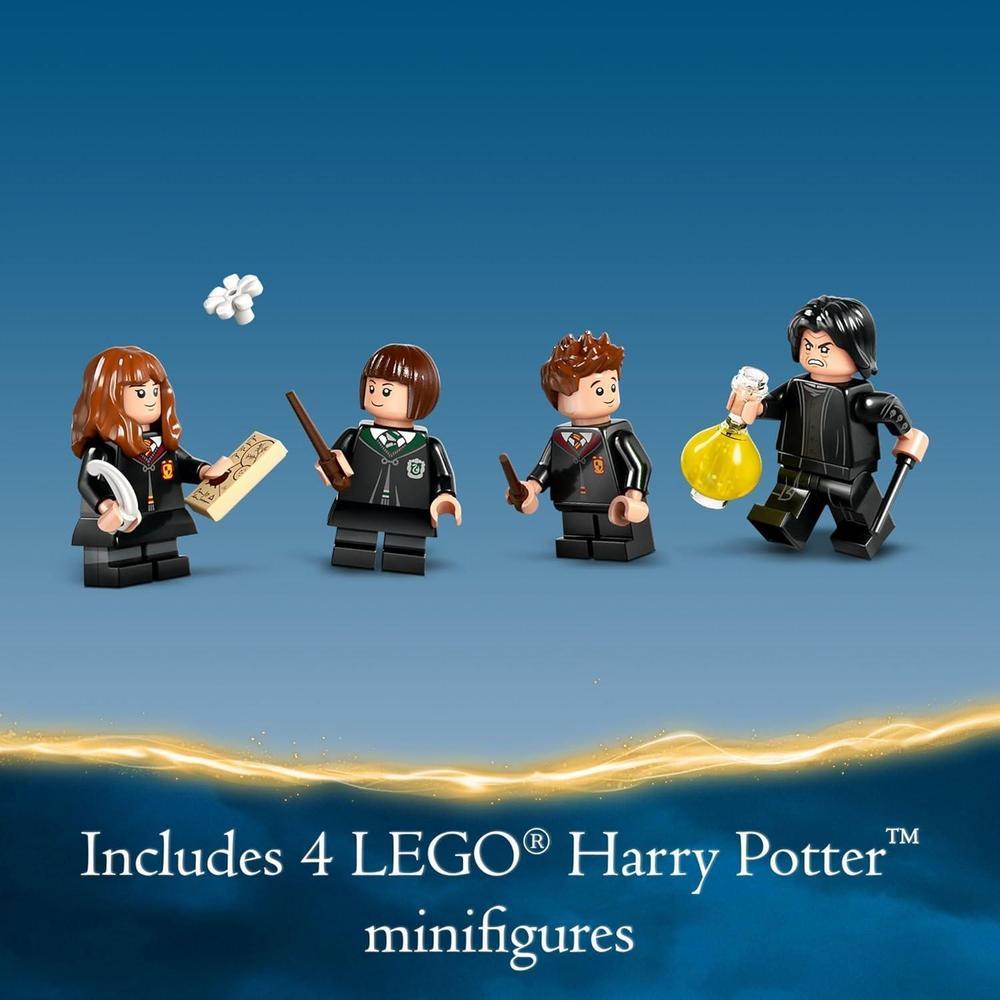 LEGO Harry Potter Castillo de Hogwarts: juego de clase de pociones, coleccionable con 4 minifiguras, idea de regalo mágica