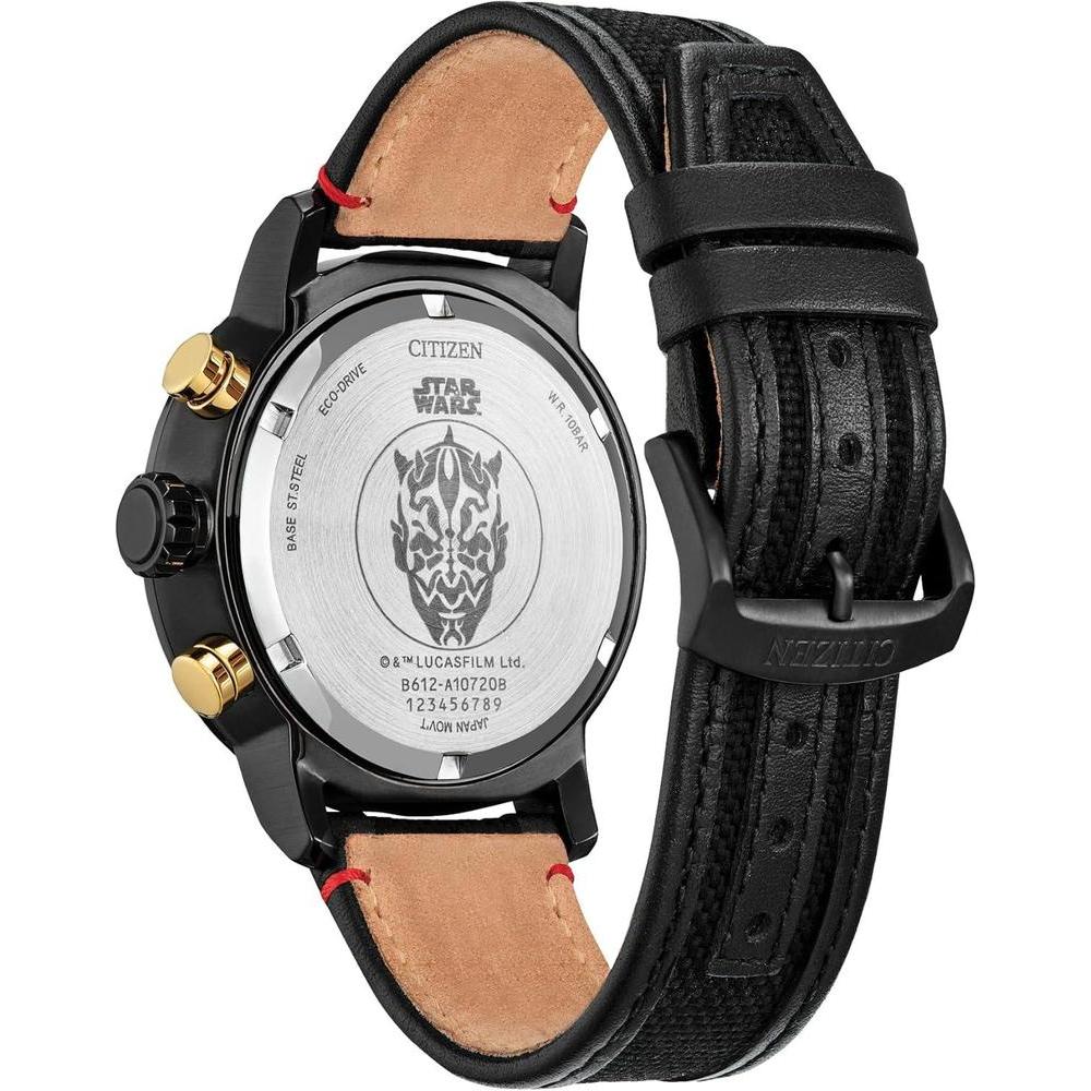 Citizen Eco-Drive Star Wars Darth Maul Mastermind cronógrafo negro con correa de nailon y esfera negra, modelo CA0766-02W