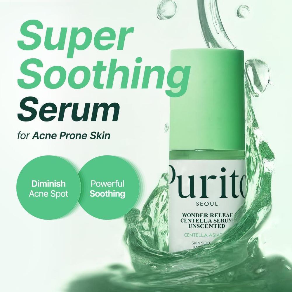 Purito Serum Centella Unscented Calming Sensitive Skin 60ml