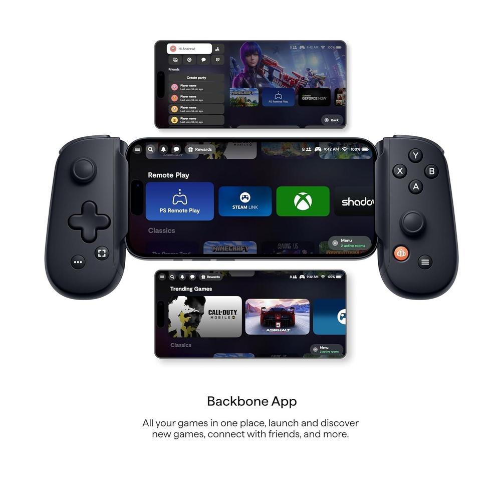 Controlador de Juego Móvil BACKBONE One para iPhone - Convierte tu iPhone en Consola de Juegos - Incluye 3 Meses Apple Arcade