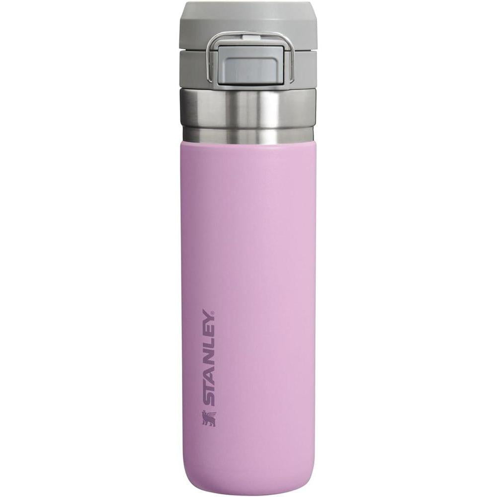 Stanley Quick Flip GO Water Bottle 24 oz | Push Button Lid | Leakproof and Packable for Travel and Sports | Insulated Stainless Steel | BPA-Free | Lilac 2.0
