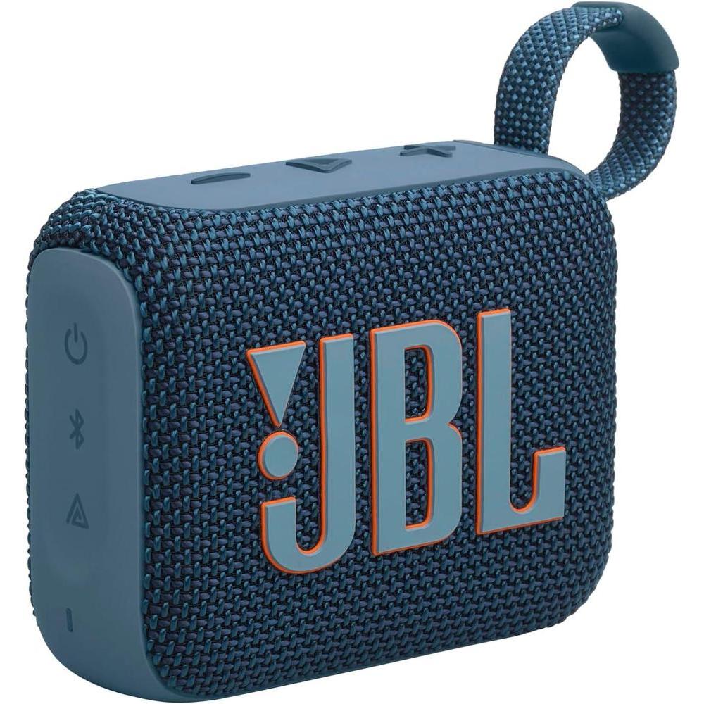 JBL Go 4 - Ultra-Portable, Waterproof and Dustproof Bluetooth Speaker, Big JBL Pro Sound with Punchy bass, 7-Hour Built-in Battery, Made in Part with Recycled Materials (Blue)