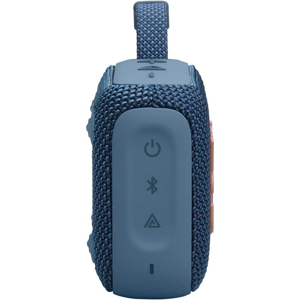 Altavoz Bluetooth portátil JBL Go 4, impermeable, sonido potente y batería de 7 horas, en parte con materiales reciclados, azul