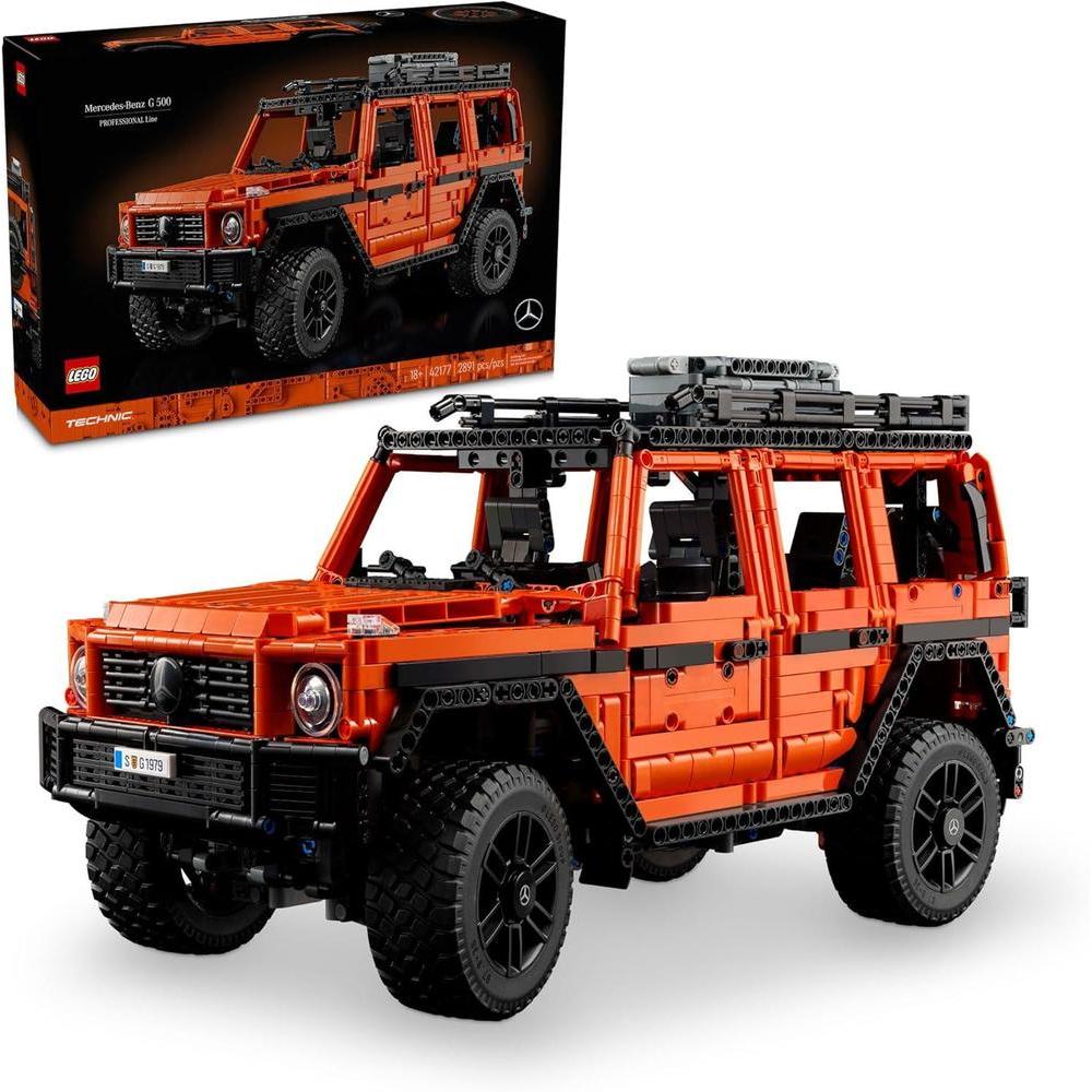 LEGO Technic Mercedes-Benz G 500 Professional Line Car Building Set, G-Wagon Model Car Gift for Adults, 4X4 and Off-Road Vehicle, Mercedes-Benz Collectibles and Merchandise, 42177