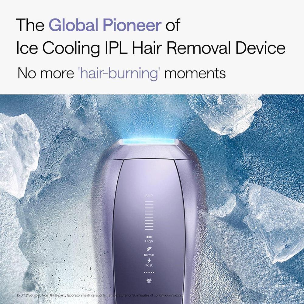 Ulike Depiladora láser Air 10 IPL para mujeres y hombres con sistema de enfriamiento y luces duales para depilación casi indolora y efectiva