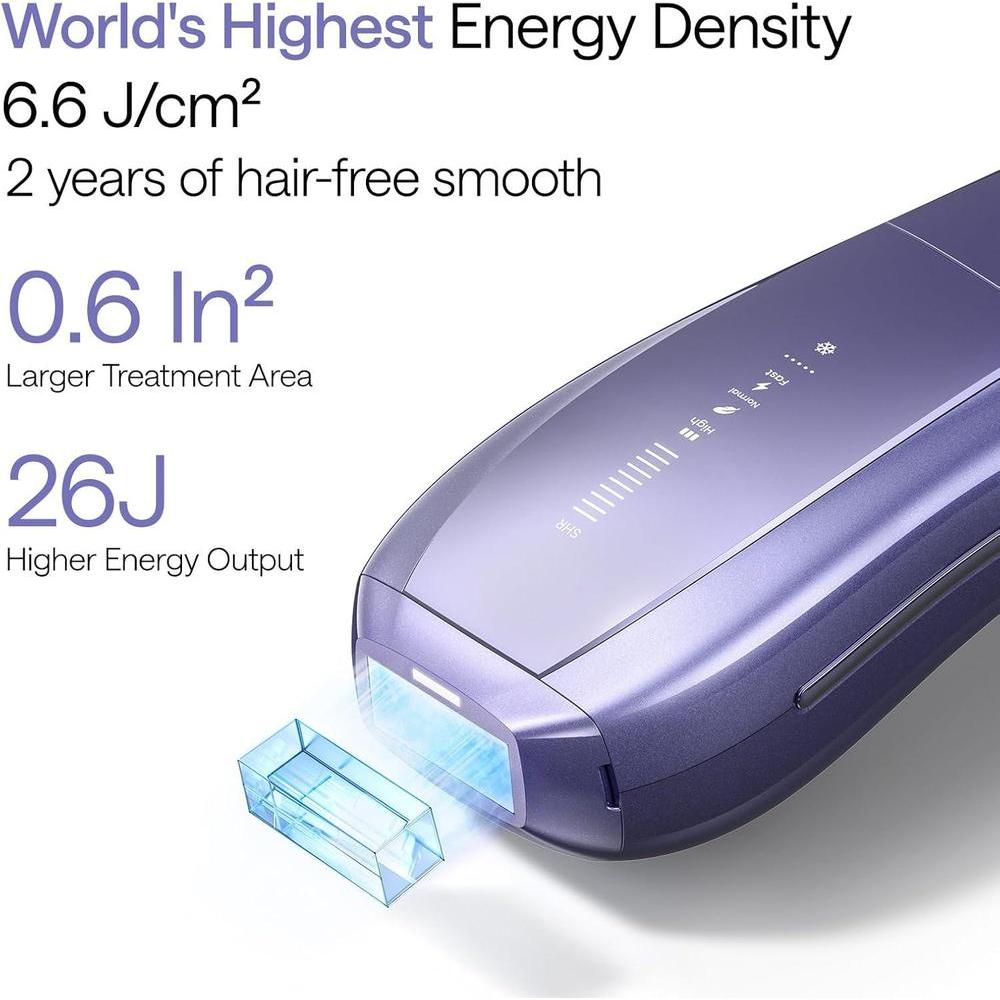 Ulike Depiladora láser Air 10 IPL para mujeres y hombres con sistema de enfriamiento y luces duales para depilación casi indolora y efectiva