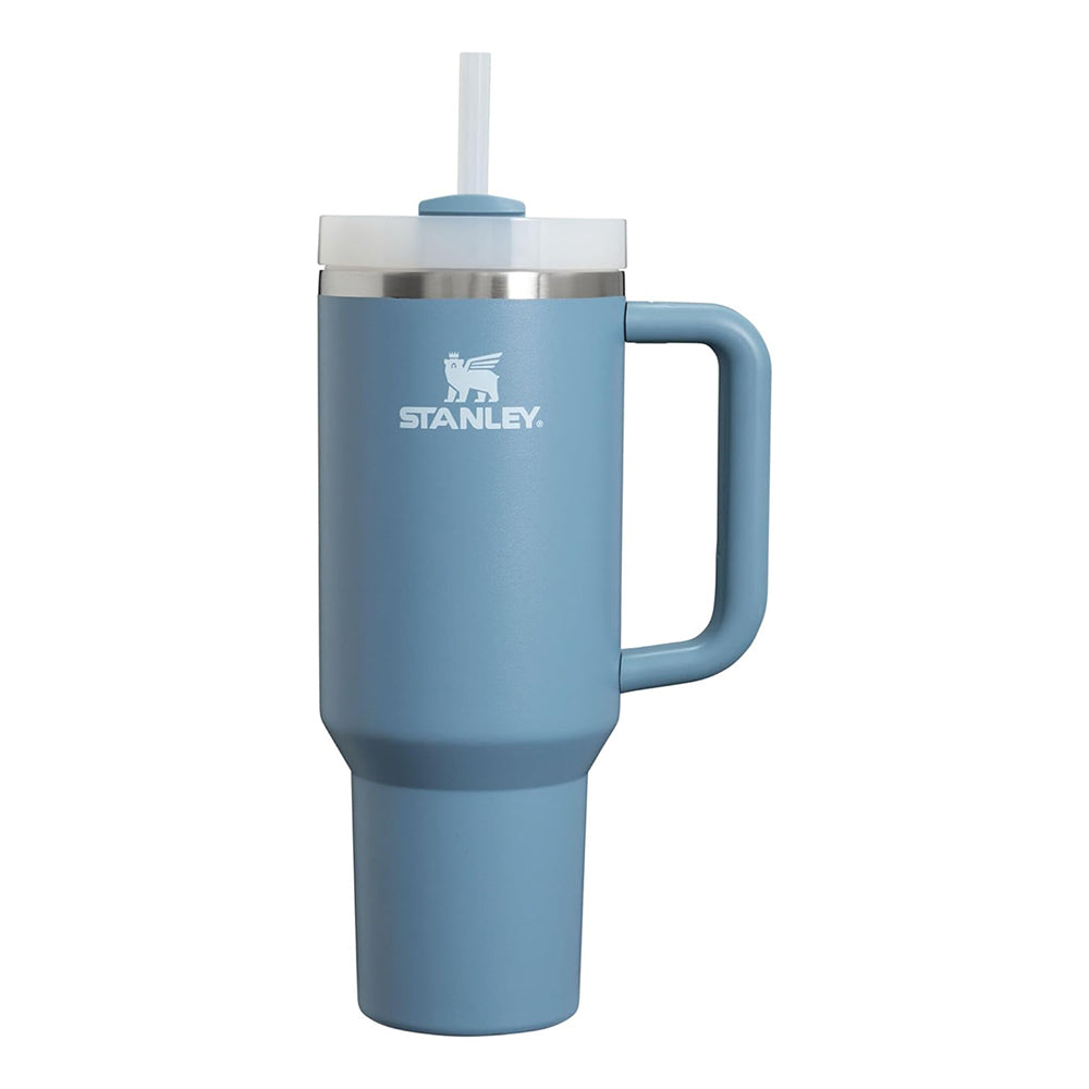 Stanley Quencher H2.0 Tumbler with Handle 40 oz | Screw Off Lid with Included Straw | Leakproof & Car Cupholder Compatible for Travel | Insulated Stainless Steel Cup for Water and More | Indigo