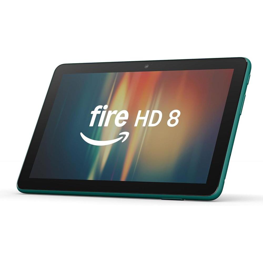 New Amazon Fire HD 8 tablet, 8” HD Display, 3GB memory, 32GB, designed for portable entertainment, Emerald, (2024 release)