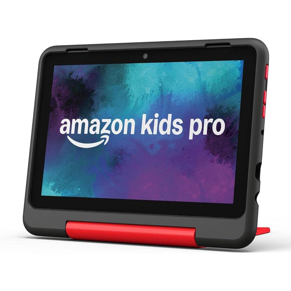 New Amazon Fire HD 8 Kids Pro tablet, ages 6-12. Bright 8" HD screen, includes ad-free content, parental controls, 13-hr battery, slim case for older kids, 32GB, Marvel Avengers, (2024 release)