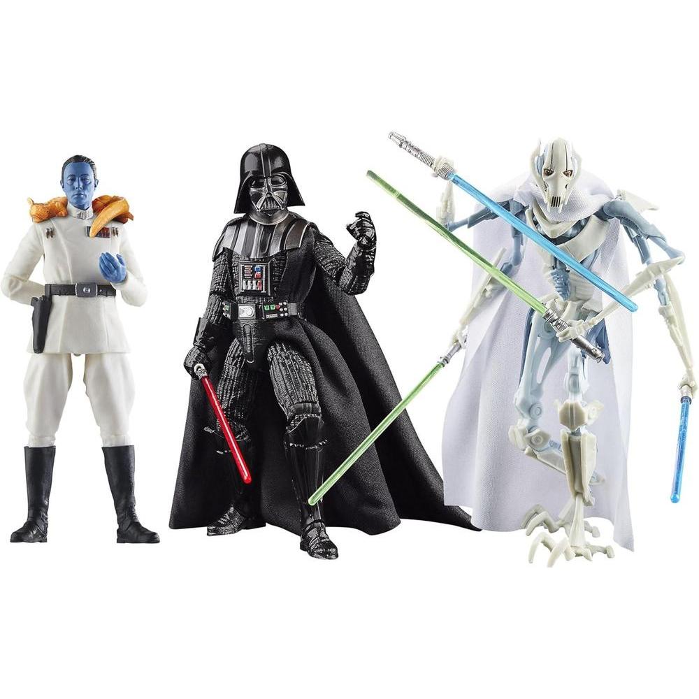 STAR WARS The Black Series Darth Vader, Grand Admiral Thrawn, General Grievous, Masters of Evil Collectible 6-Inch Action Figure 3-Pack (Amazon Exclusive)