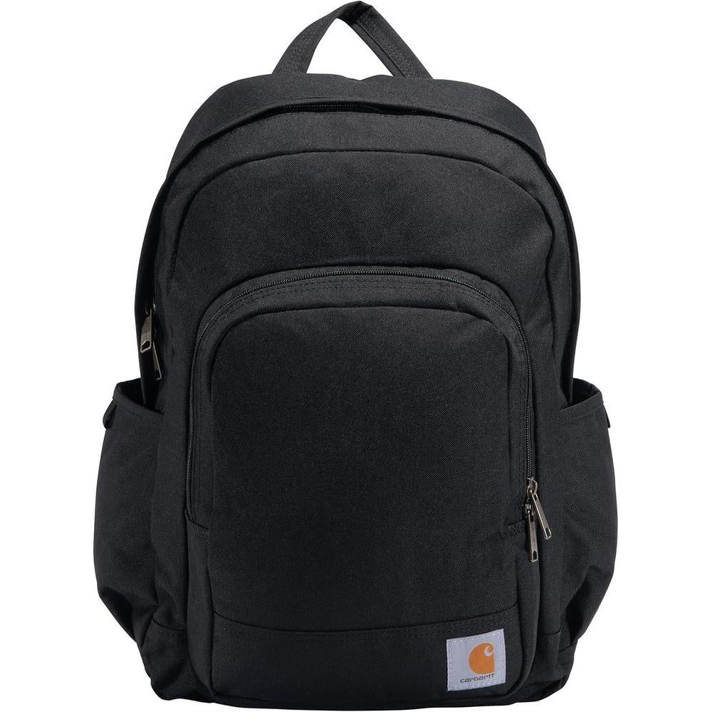 Carhartt 25L Classic Backpack, Durable Water-Resistant Pack W/ 15" Laptop Sleeve and Multiple Organizational Compartments, Black, PFAS Free