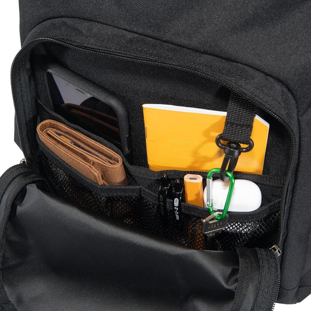 Mochila Carhartt de 25L, resistente al agua y duradera, funda para laptop 15" y compartimentos organizativos, negro
