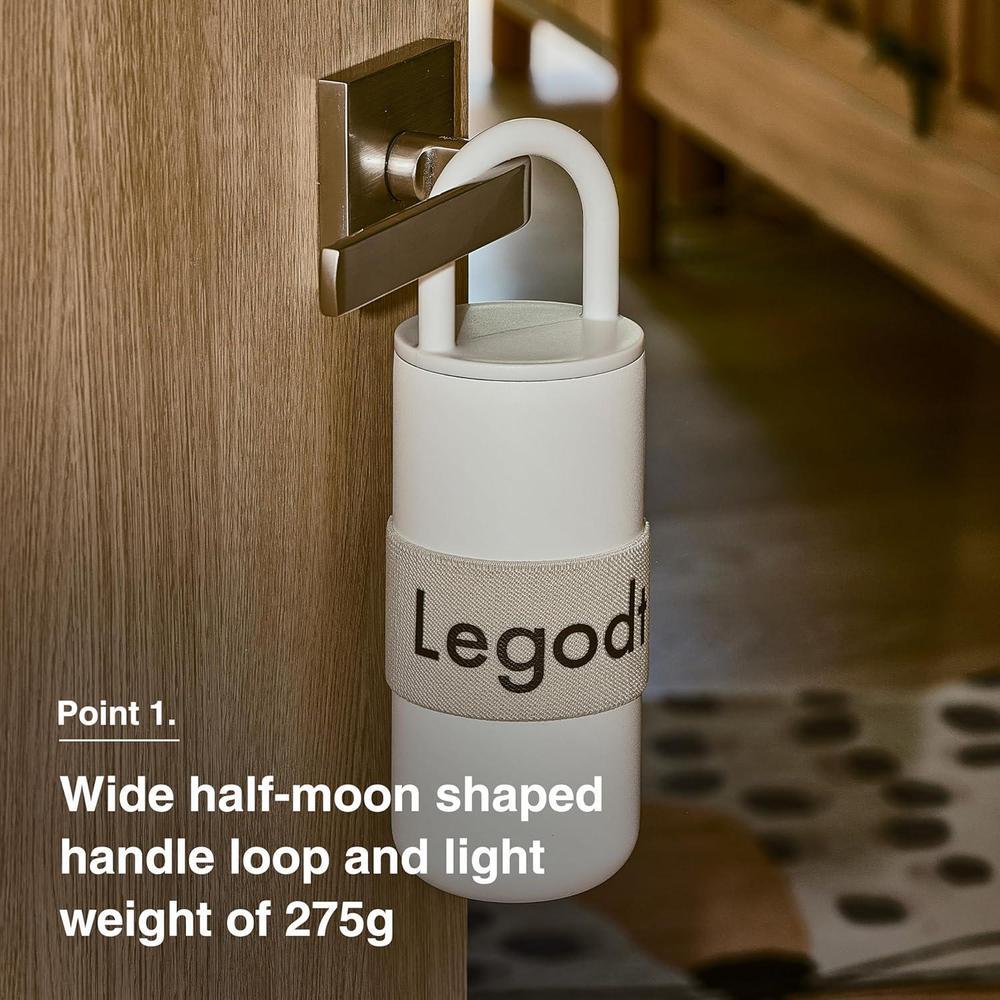 Odense - Vaso térmico Legodt Loop con tapa y asa, aislado, resistente a fugas, de acero inoxidable