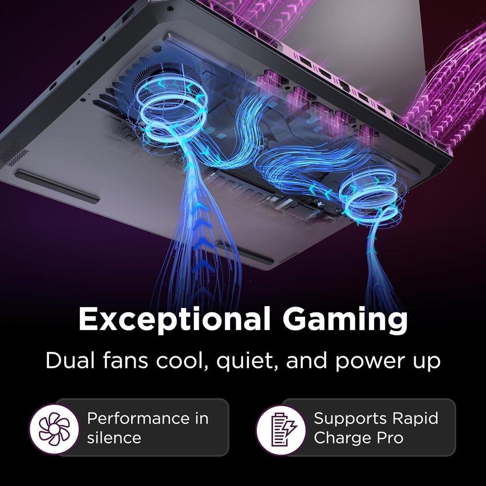 Lenovo LOQ 15.6" para juegos NVIDIA RTX 4050 AMD Ryzen 7 16GB RAM 512GB SSD Win11 Gris