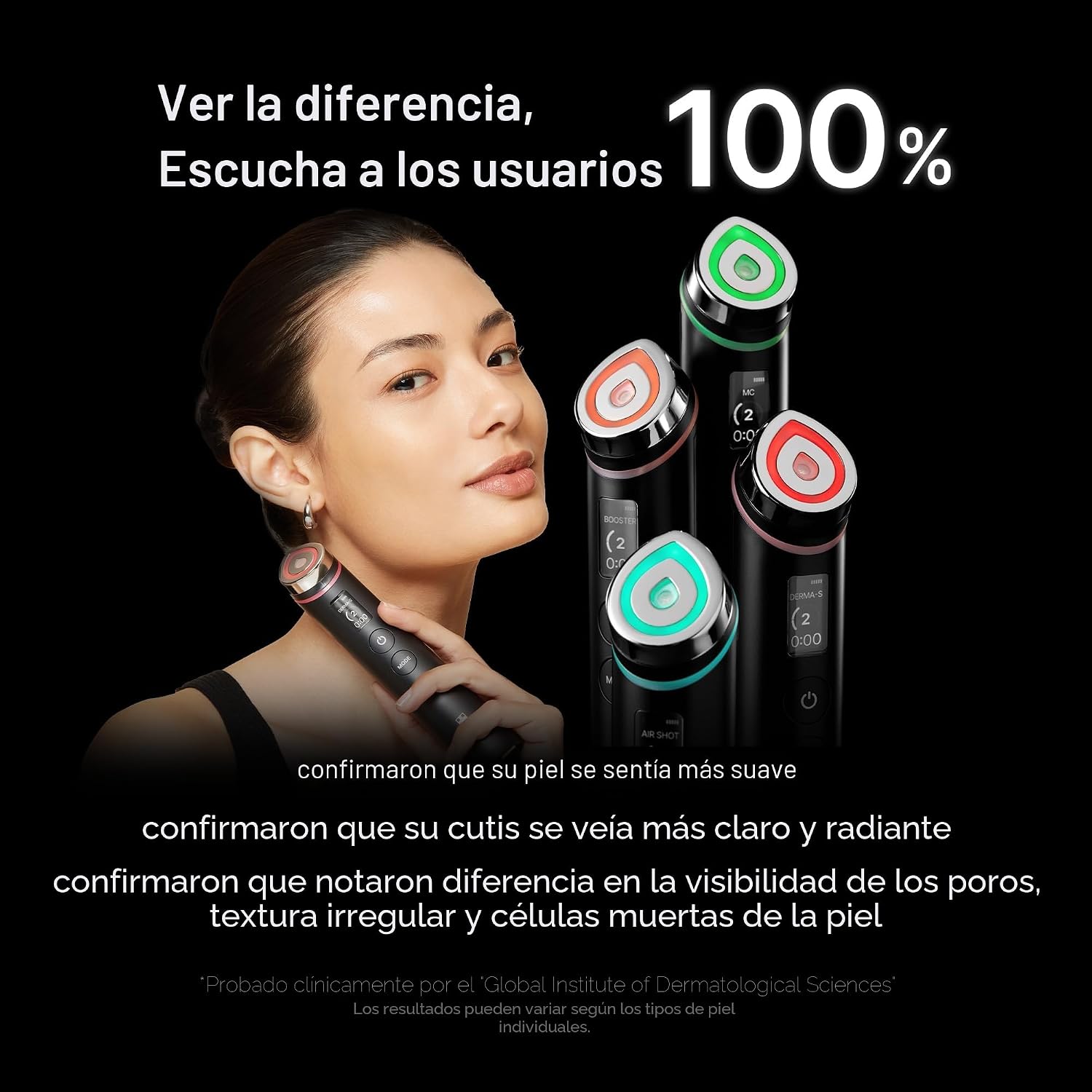 Medicube Age-R Booster Pro - Dispositivo Coreano 6 en 1, Glass Skin, EMS, LED, Masajeador Facial