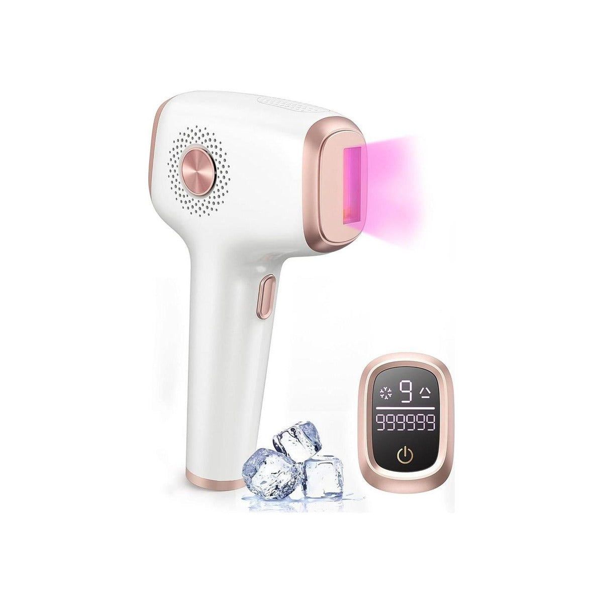 INNZA IPL Hair Removal with Ice Cooling Care Function for Women,Long-Lasting Results,999,999 Flashes Painless IPL Hair Remover, Hair Removal Device for Armpits Legs Arms Bikini Line