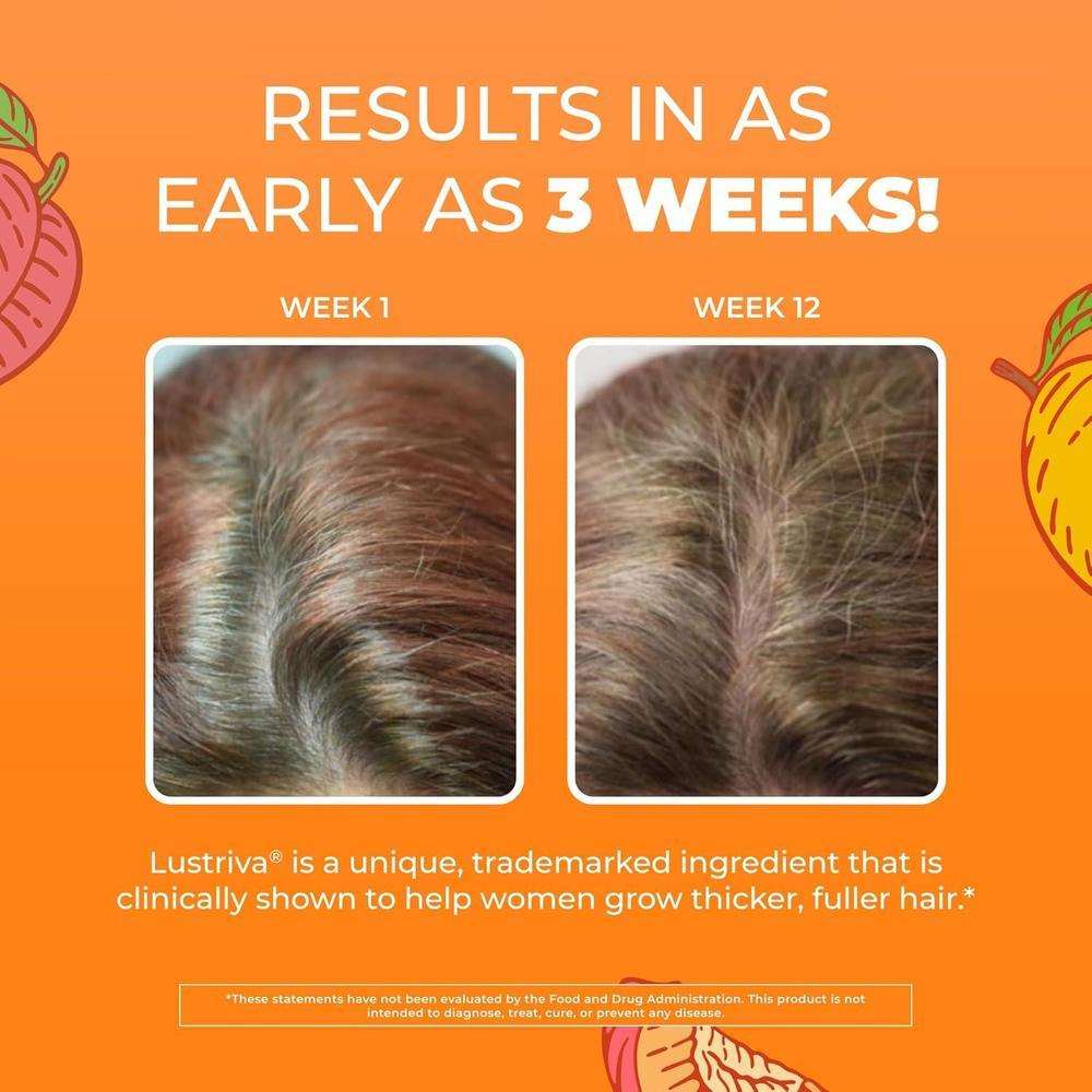 MaryRuth Organics Multivitamínico líquido para el cabello con Biotina 10000mcg, clínicamente probado para un cabello más grueso