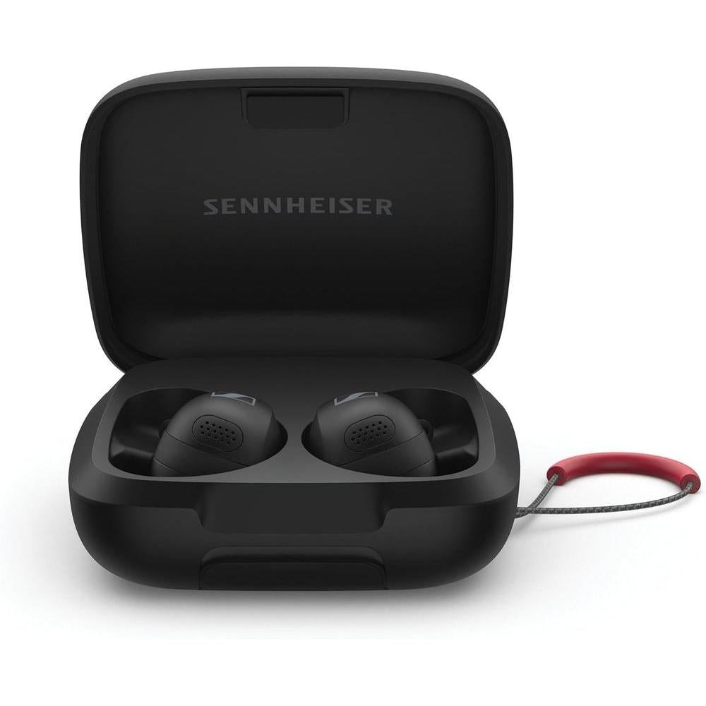 Sennheiser Momentum Sport Earbuds with Sport Sound Tuning and Adaptive ANC, Secure Fit, 24-Hour Battery Life, Fitness Tracker for Body Performance Data, Black