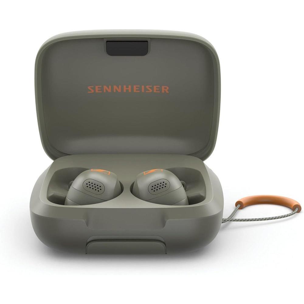 Sennheiser Momentum Sport Earbuds with Sport Sound Tuning and Adaptive ANC, Secure Fit, 24-Hour Battery Life, Fitness Tracker for Body Performance Data, Olive