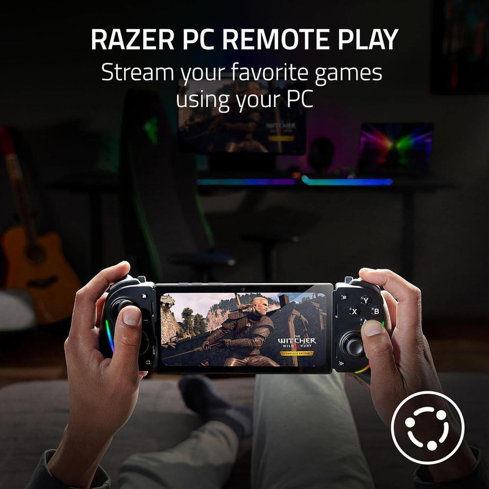 Razer Kishi Ultra Gaming Controller para Android, iPhone & iPad: Controles Pro y Grip Ergonómico - Juegos en Móvil y Chroma RGB