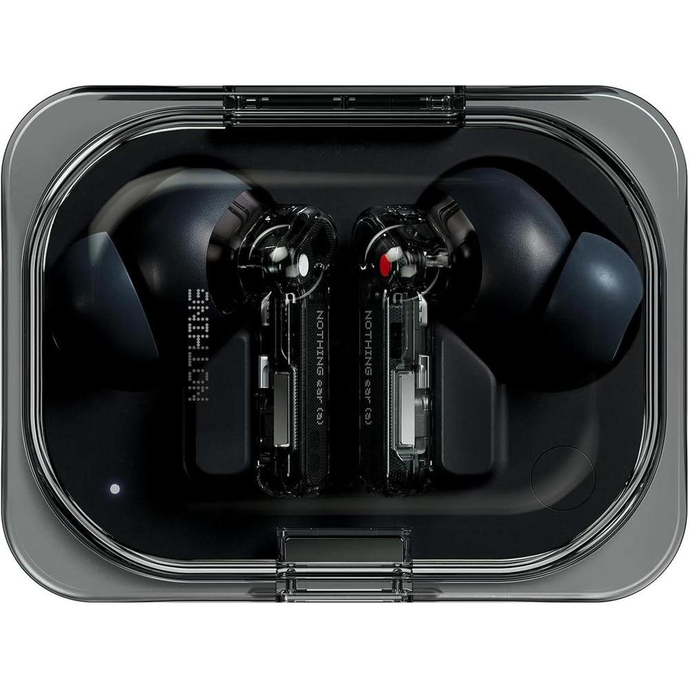 Nothing Ear (a) Wireless Earbuds with ChatGPT Integration, 45dB Hybrid Noise Cancelling Earbuds, Hi-Res Audio, Advanced Equaliser, Dual Connect, 6 Mics, 42.5H Playtime Earbuds Wireless Bluetooth Black