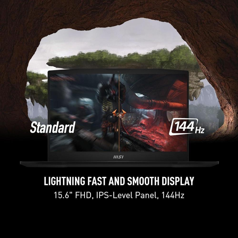 MSI Katana A15 AI Laptop Gamer Ryzen 7 15.6" 144Hz RTX 4060 32GB SSD 1TB