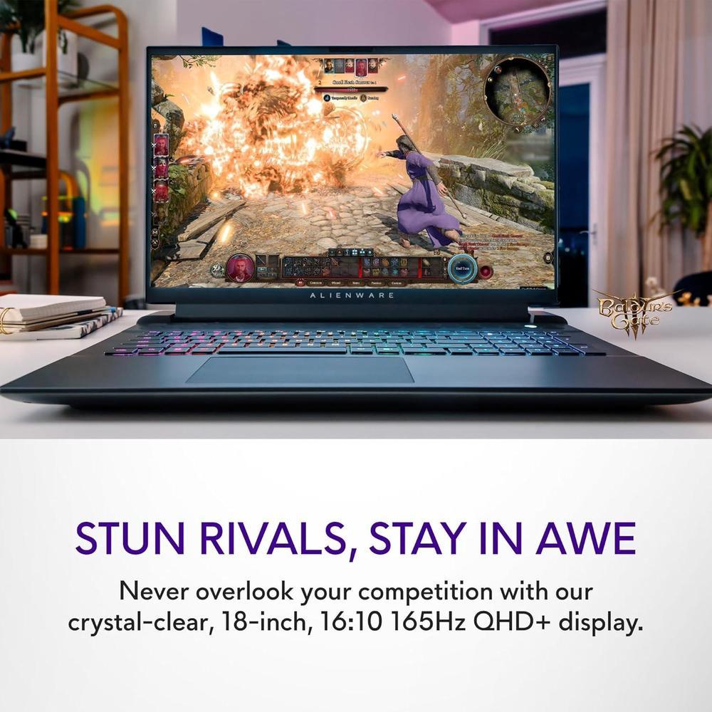 Laptop Para Gaming Alienware M18 Pantalla QHD+ Intel Core I7-14700HX 16GB DDR5 RAM 1TB SSD GeForce RTX 4070