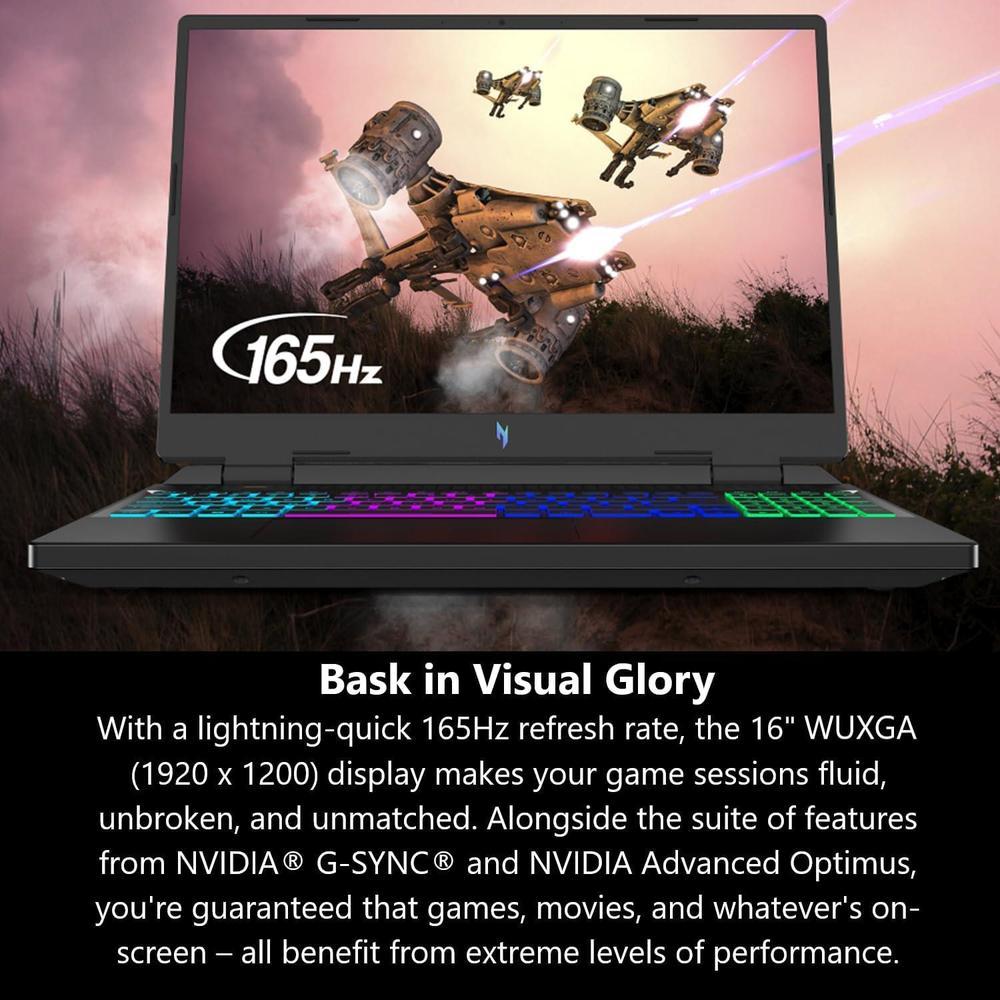 Acer Nitro 16 Laptop Gamer Ryzen 7 7840HS RTX 4060 Pantalla IPS WUXGA 165Hz 16" 16GB DDR5 1TB SSD WiFi 6E