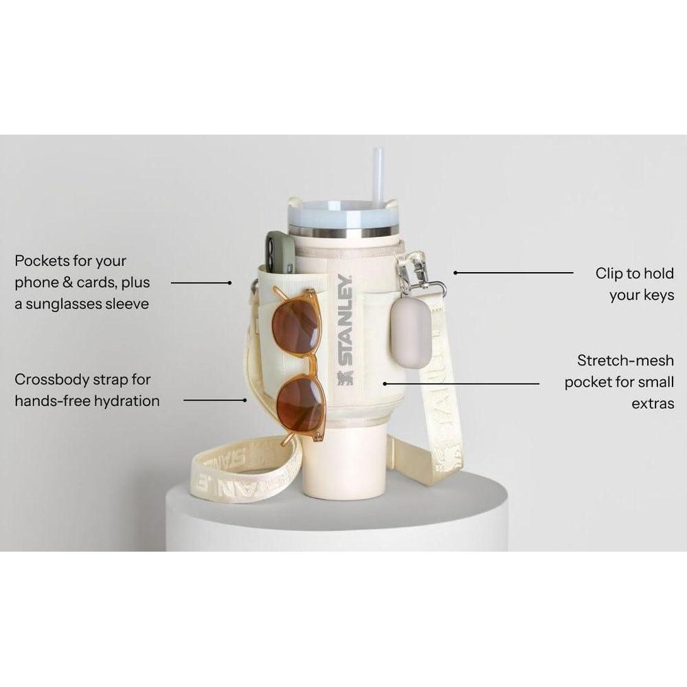 Stanley All Day Quencher Carry All para Vaso con Asa | Bolsa Cruzada con Bolsillo para Teléfono y Correa Desmontable | Sin BPA