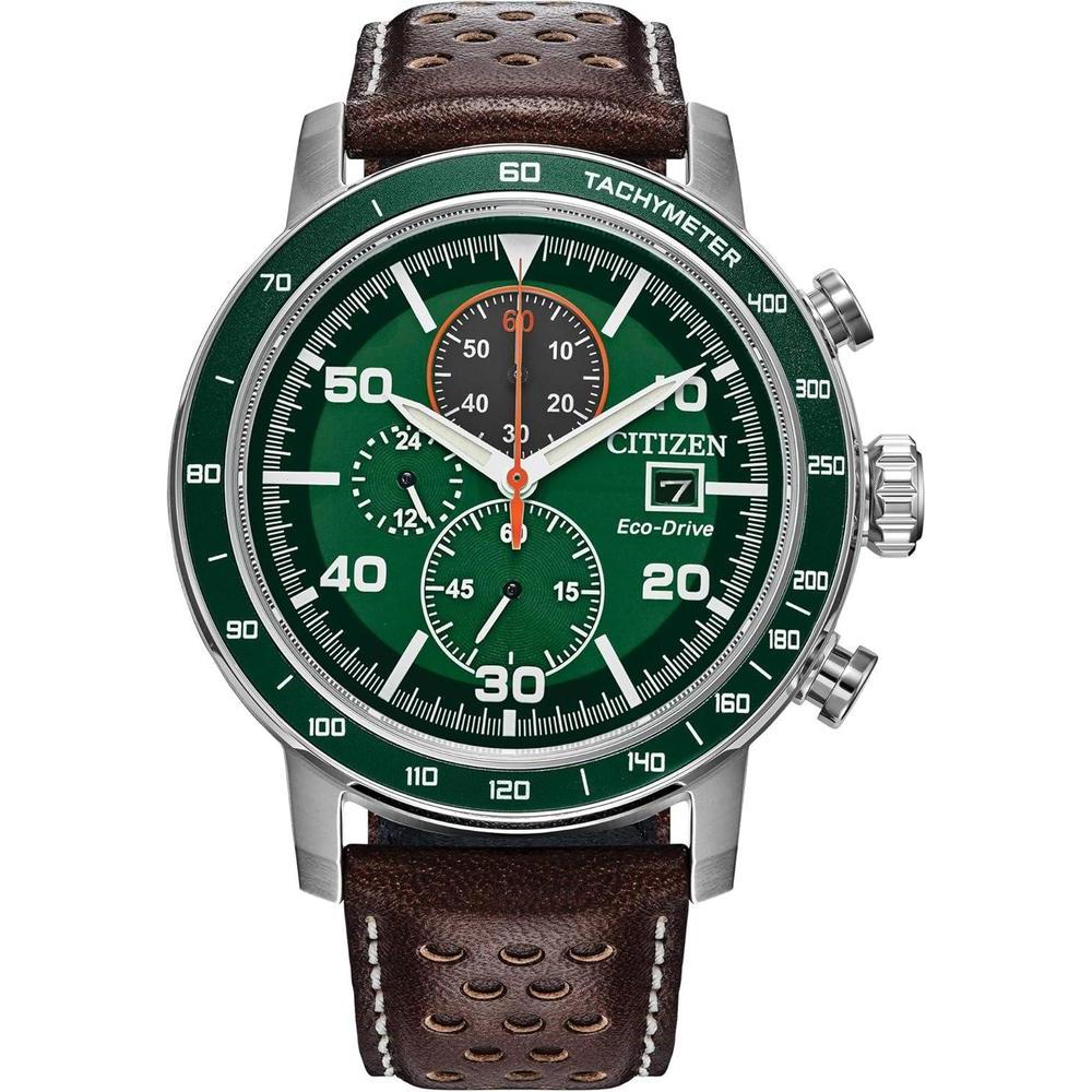 Citizen Men's Eco-Drive Weekender Brycen Chronograph Watch Stainless Steel Case