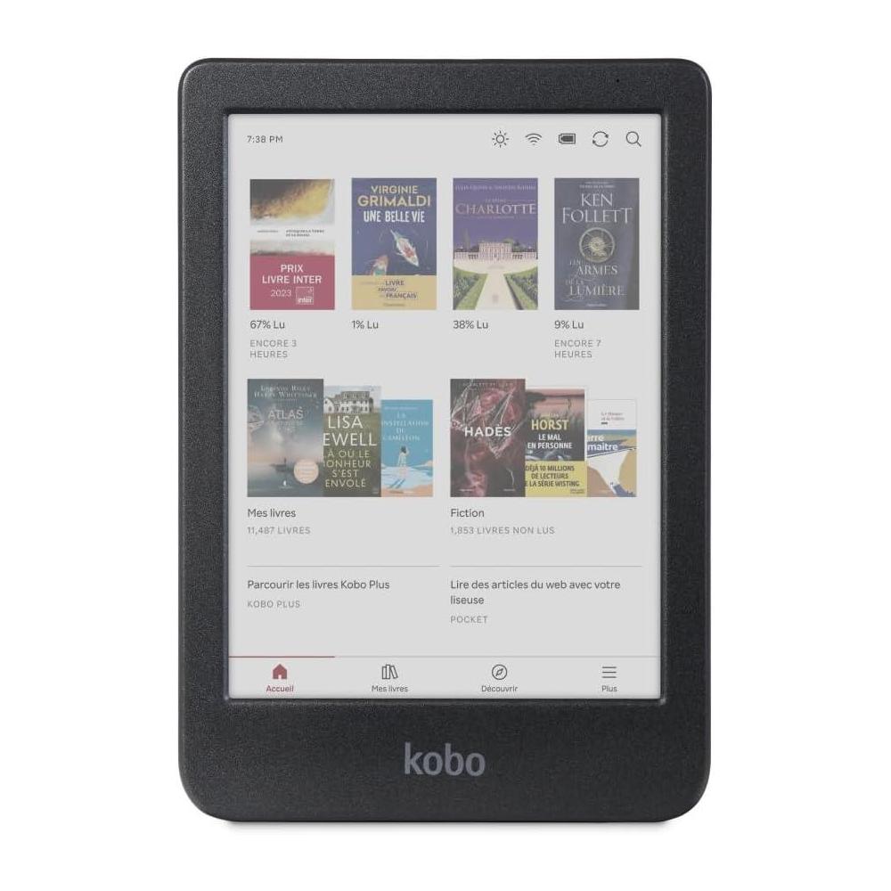 Kobo Clara Colour | eReader | 6” Glare-Free Colour E Ink Display | Dark Mode Option | Waterproof | Audiobooks | 16GB of Storage | Black