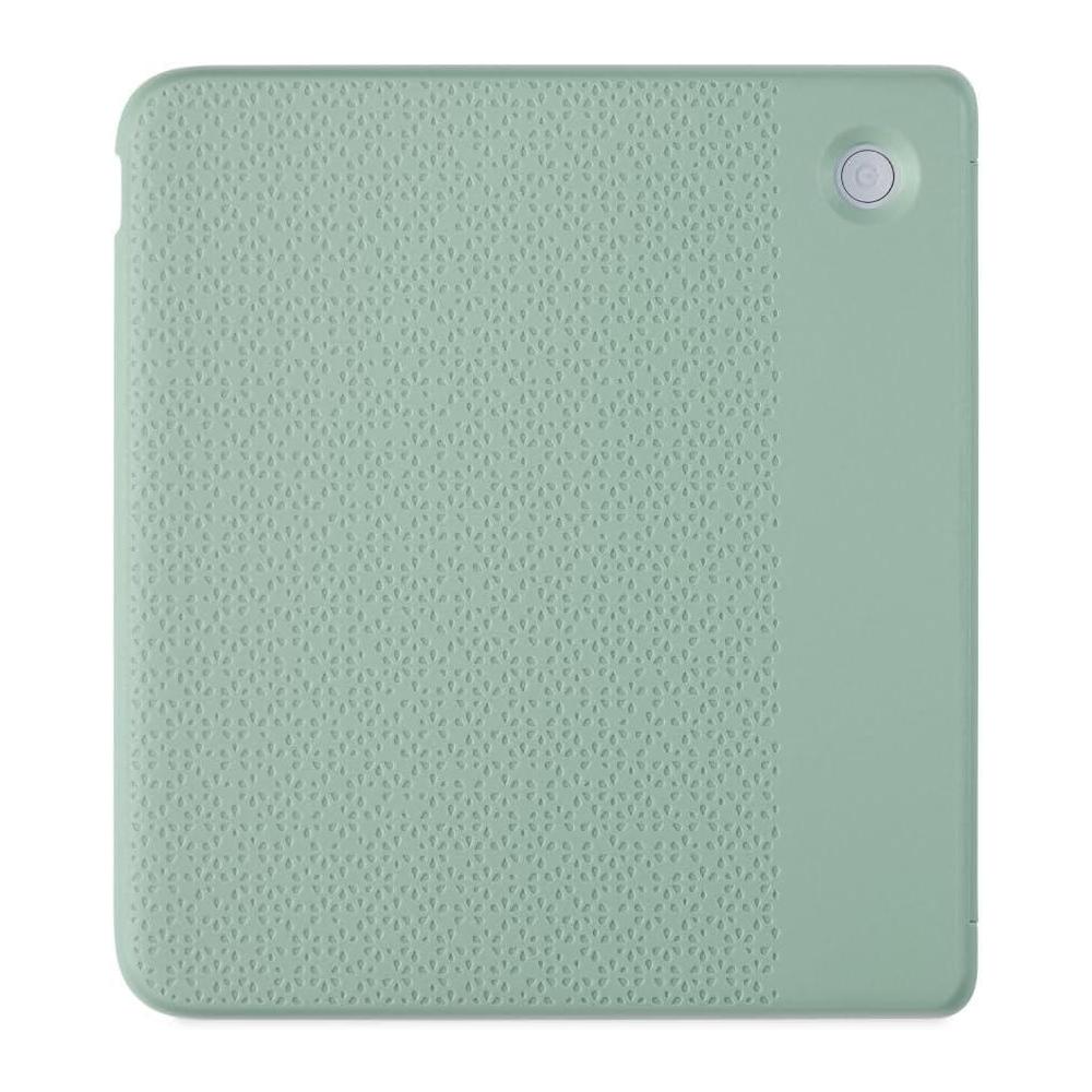Funda Kobo Libra Colour SleepCover verde jardín, tecnología de sueño y despertador. Soporte 2 vías y cuero vegano