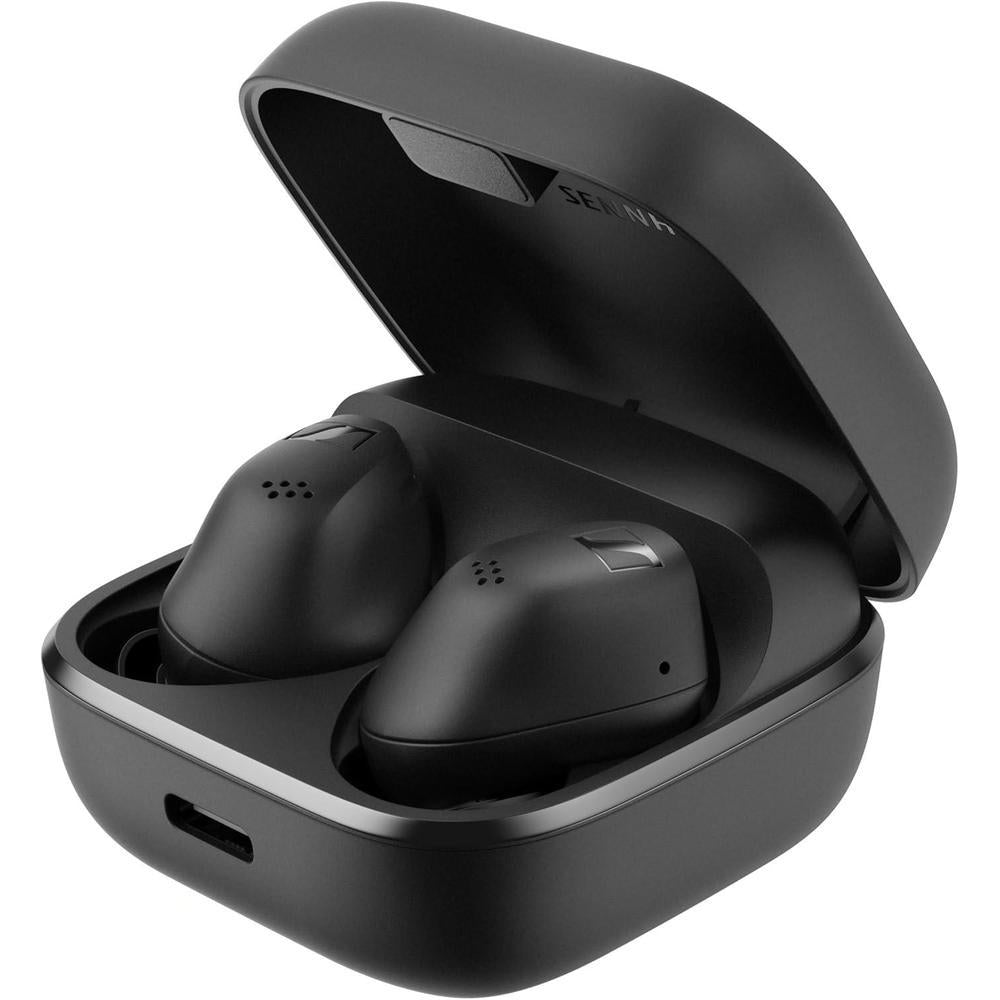 Sennheiser ACCENTUM True Wireless Earbuds - Crystal-Clear Sound with Hybrid ANC, Ergonomic Design, 28-Hour Battery Life, Touch Interface and Dual Mic Call Quality, Black