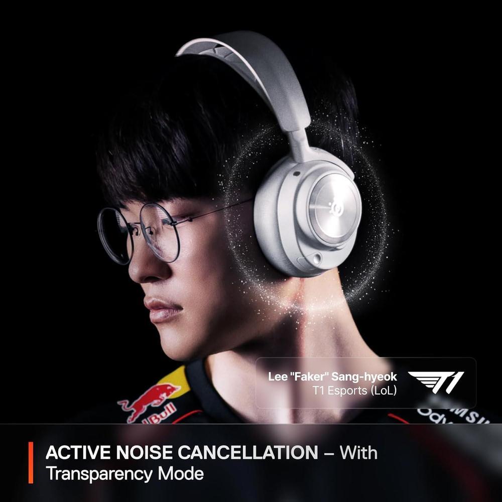 SteelSeries Arctis Nova Pro: Auriculares inalámbricos con ANC y dos baterías, micrófono ClearCast Gen 2 para múltiples plataformas